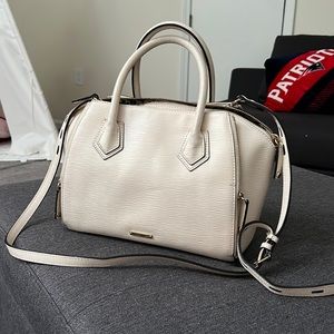 Rebecca Minkoff blush purse, lots of pockets!